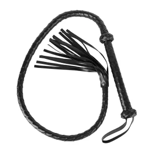 ZYL Braided Faux Leather Bull Whip